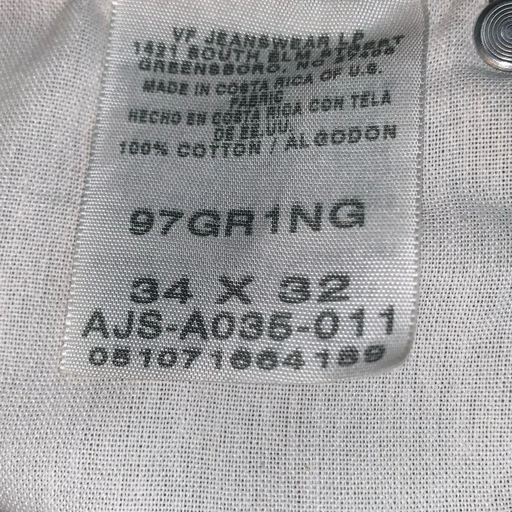 VF‎ Jeanswear  Men's Jeans 34x32 Camouflage Straight 5pocket Cotton EUC